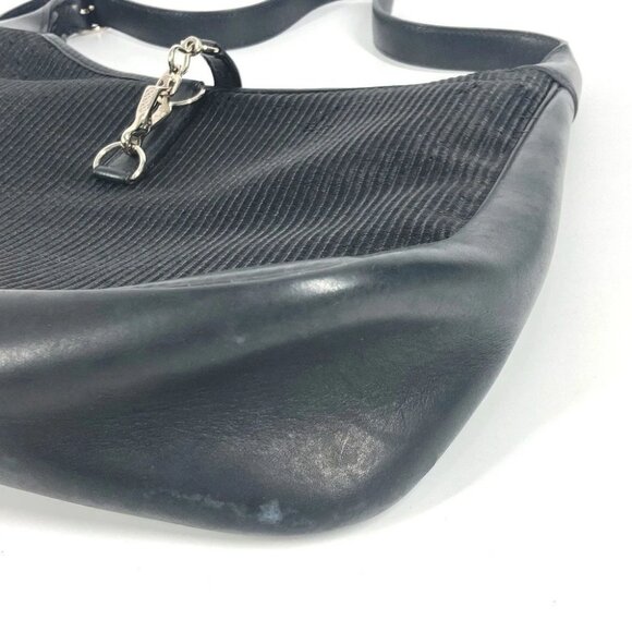 HERMES Trim 31 Trim 31 bag Shoulder Bag straw / Leather Black/SilverHardware - Picture 11 of 15